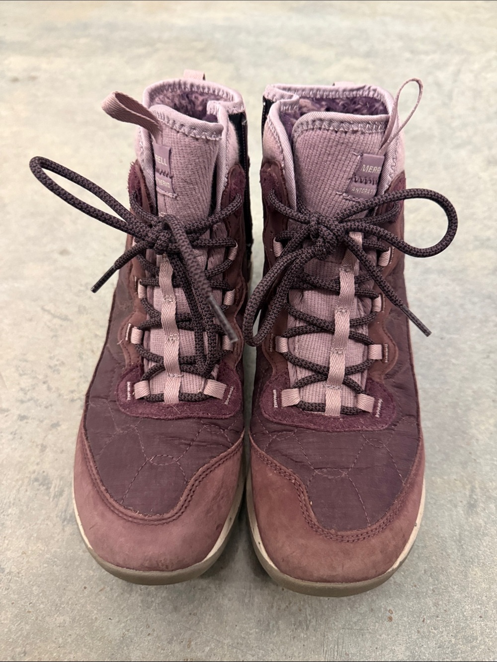 Merrell Women's Dusty Mauve Lace-Up Hiking Boots